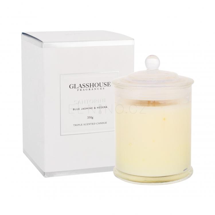Glasshouse Santorini Jasmin &amp; Hedera Vonná svíčka 350 g