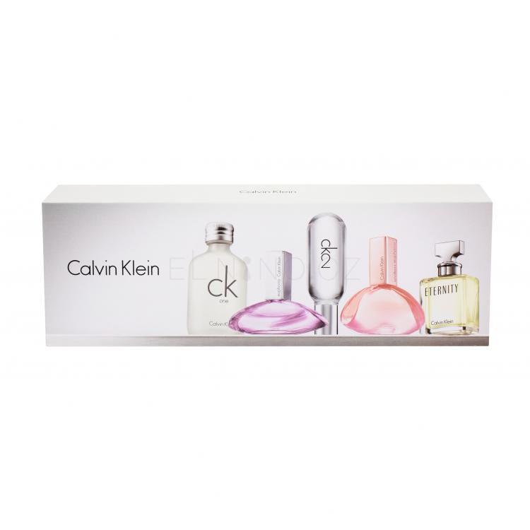 Calvin Klein Mini Set 3 Dárková kazeta pro ženy edt CK One 10 ml + edp Euphoria 4 ml+ edt CK2 10 ml+ edp Endless Euphoria 5 ml + edp Eternity 5 ml