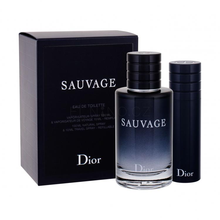 Christian Dior Sauvage Dárková kazeta toaletní voda 100 ml + toaletní voda 10 ml