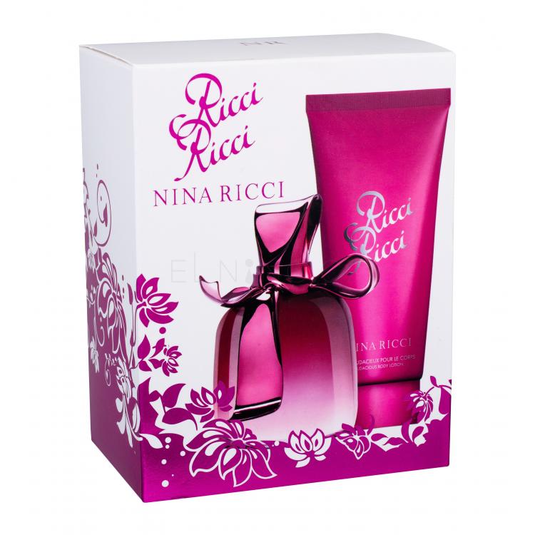 Nina Ricci Ricci Ricci Dárková kazeta parfémovaná voda 80 ml + tělové mléko 100 ml