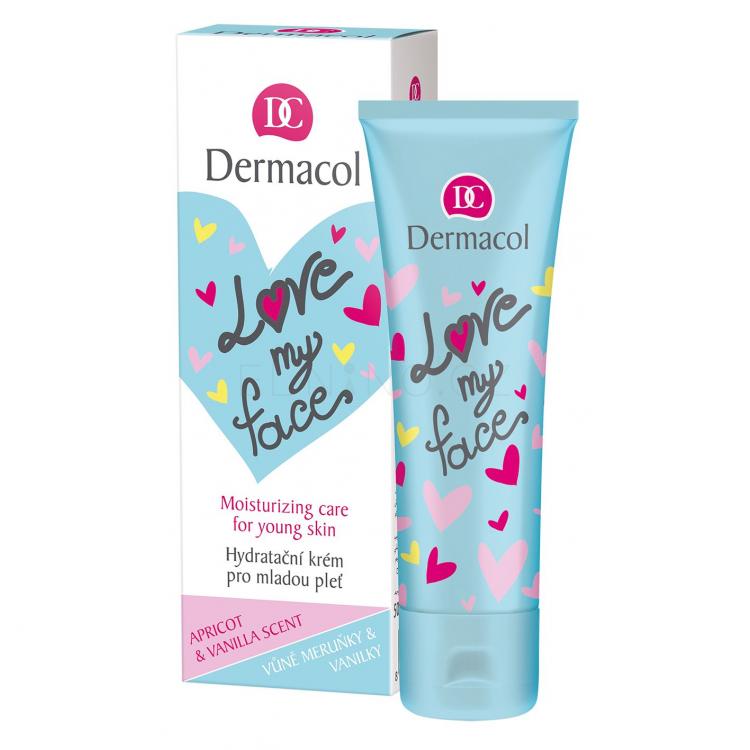 Dermacol Love My Face Moisturizing Care Denní pleťový krém pro ženy 50 ml