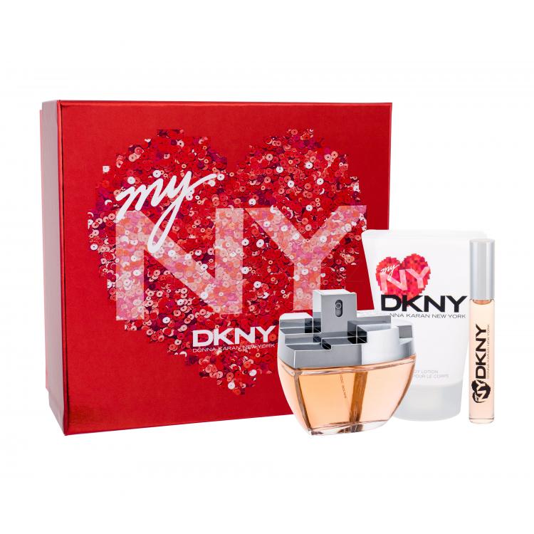 DKNY DKNY My NY Dárková kazeta parfémovaná voda 100 ml + tělové mléko 100 ml + parfémovaná voda roll-on 10 ml