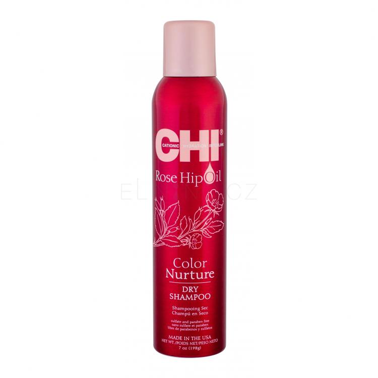 Farouk Systems CHI Rose Hip Oil Color Nurture Suchý šampon pro ženy 198 g