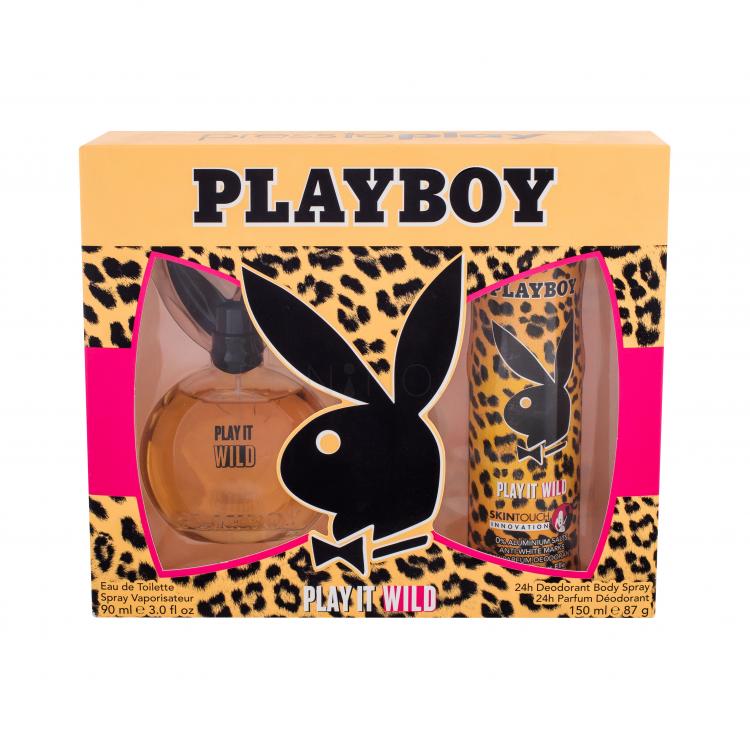 Playboy Play It Wild For Her Dárková kazeta toaletní voda 90 ml + deodorant 150 ml