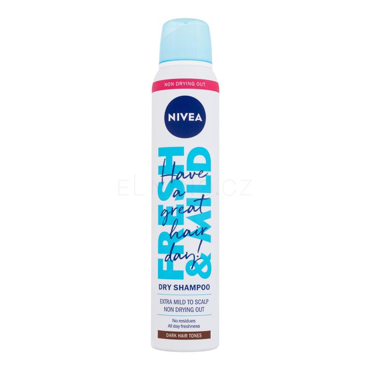 Nivea Fresh &amp; Mild Dark Hair Tones Suchý šampon pro ženy 200 ml