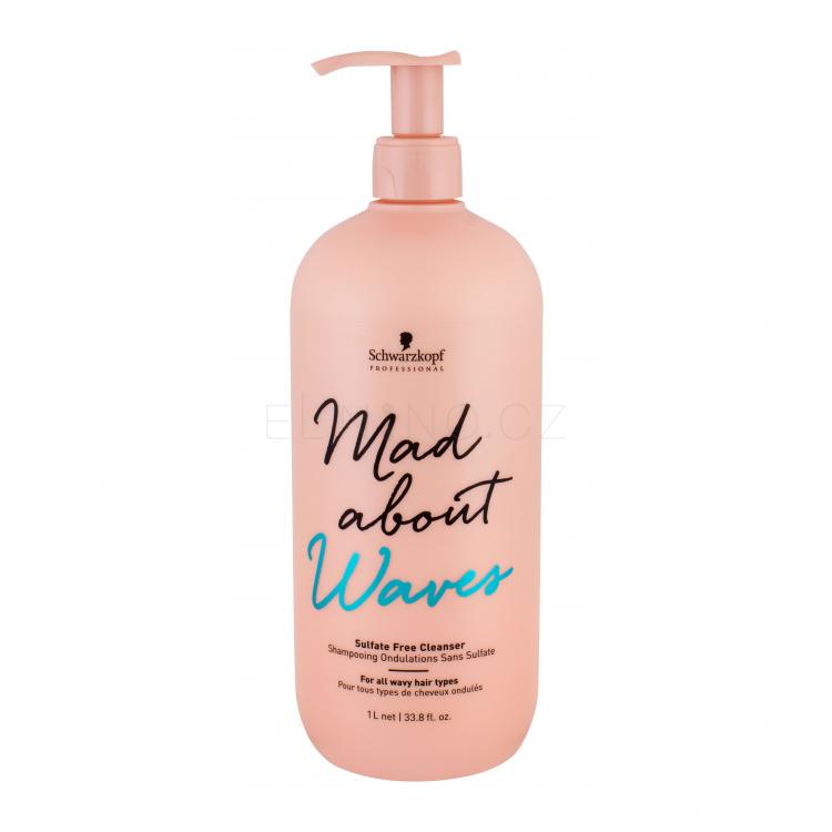 Schwarzkopf Professional Mad About Waves Sulfate Free Cleanser Šampon pro ženy 1000 ml
