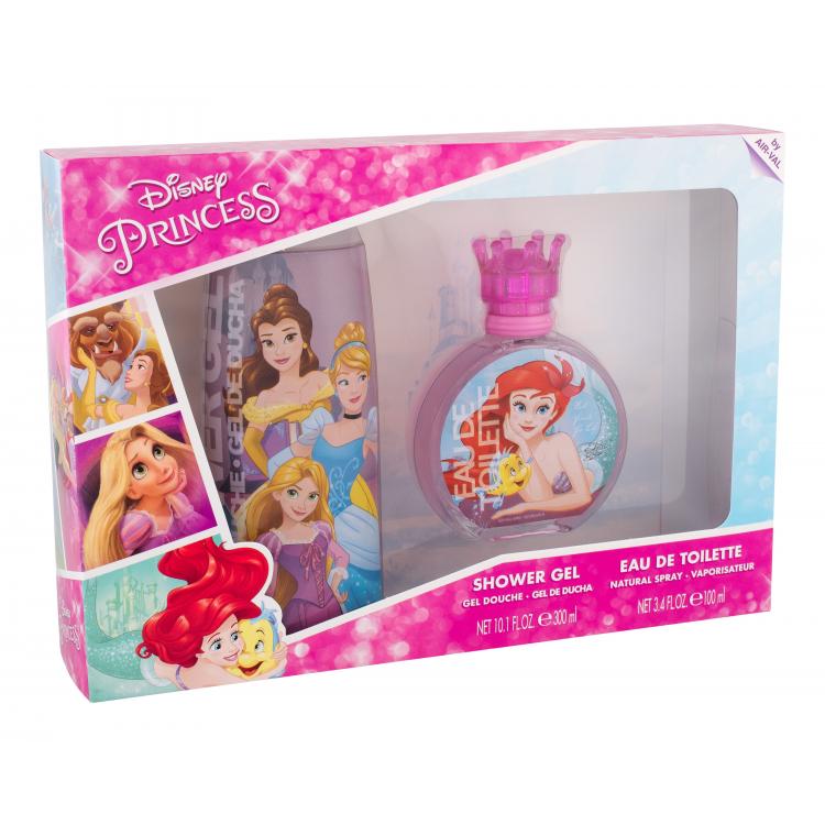 Disney Princess Ariel Dárková kazeta toaletní voda 100 ml + sprchový gel 300 ml poškozená krabička