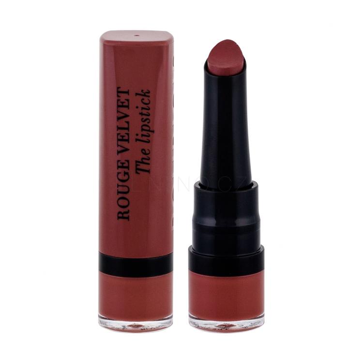 BOURJOIS Paris Rouge Velvet The Lipstick Rtěnka pro ženy 2,4 g Odstín 24 Pari´sienne