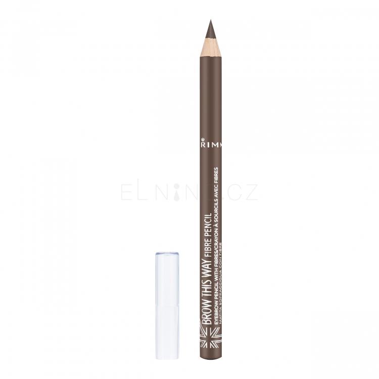 Rimmel London Brow This Way Fibre Pencil Tužka na obočí pro ženy 1,08 g Odstín 002 Medium