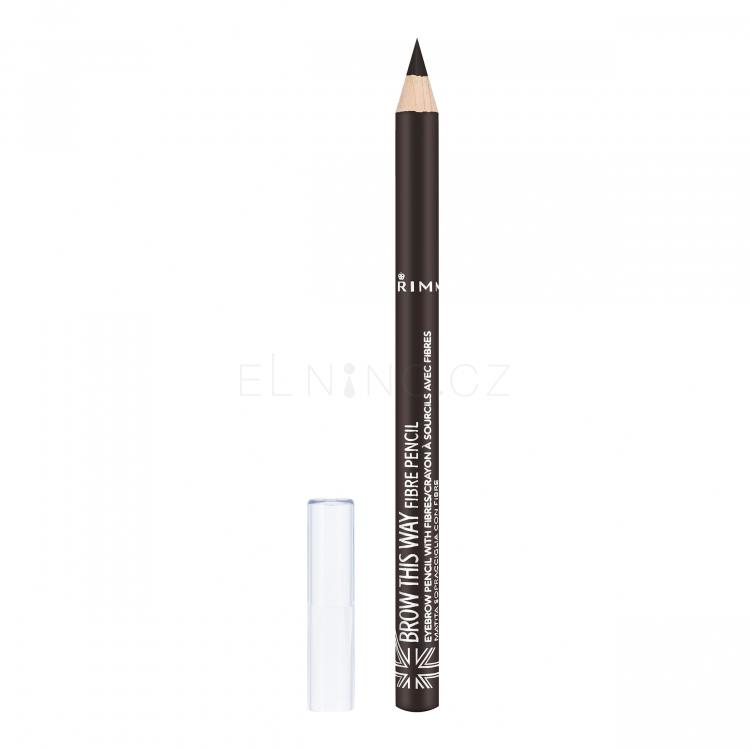 Rimmel London Brow This Way Fibre Pencil Tužka na obočí pro ženy 1,08 g Odstín 003 Dark