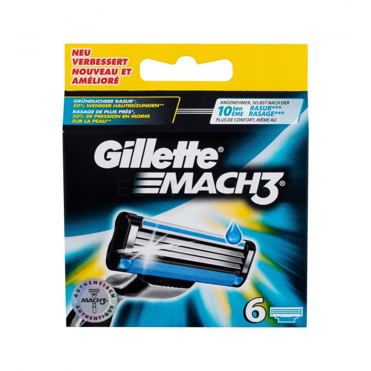 Gillette Mach3 Náhradní břit pro muže 6 ks