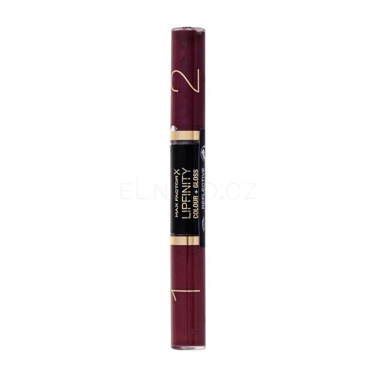 Max Factor Lipfinity Colour + Gloss Rtěnka pro ženy 2x3 ml Odstín 550 Reflective Ruby