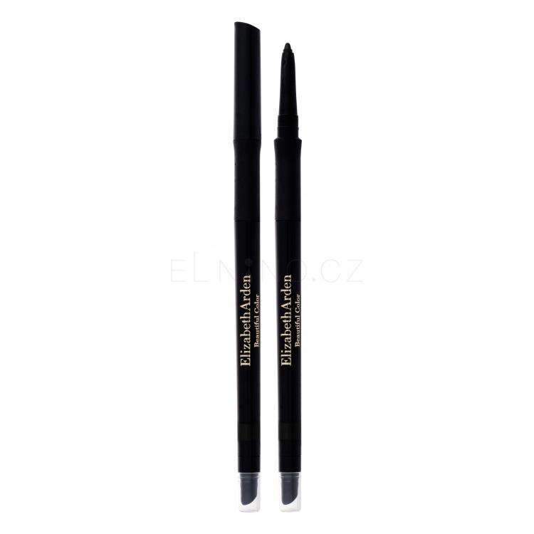 Elizabeth Arden Beautiful Color Precision Glide Tužka na oči pro ženy 0,35 g Odstín 01 Black Velvet tester