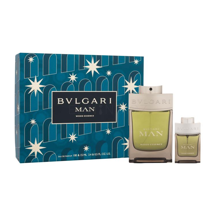 Bvlgari MAN Wood Essence Dárková kazeta parfémovaná voda 100 ml + parfémovaná voda 15 ml