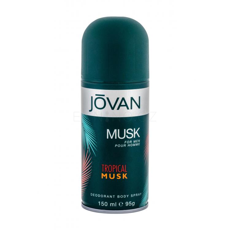 Jövan Tropical Musk Deodorant pro muže 150 ml poškozený flakon
