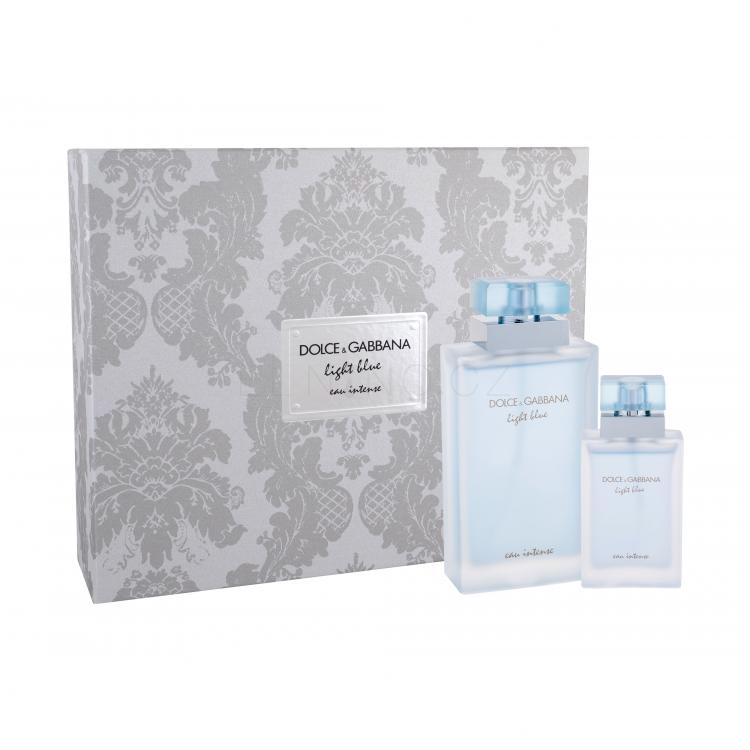 Dolce&amp;Gabbana Light Blue Eau Intense Dárková kazeta parfémovaná voda 100 ml + parfémovaná voda 25 ml