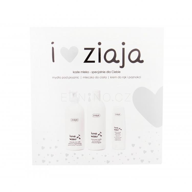 Ziaja Goat´s Milk Dárková kazeta krémové sprchové mýdlo 500 ml + tělové mléko 400 ml + krém na ruce 80 ml