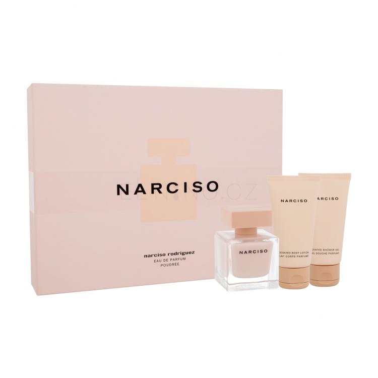 Narciso Rodriguez Narciso Poudrée Dárková kazeta parfémovaná voda 50 ml + sprchový krém 50 ml + tělové mléko 50 ml