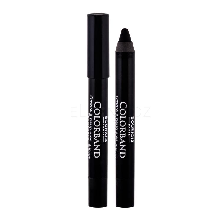 BOURJOIS Paris Colorband Eyeshadow &amp; Liner Oční stín pro ženy 3,25 g Odstín 01 Noir Abstrait