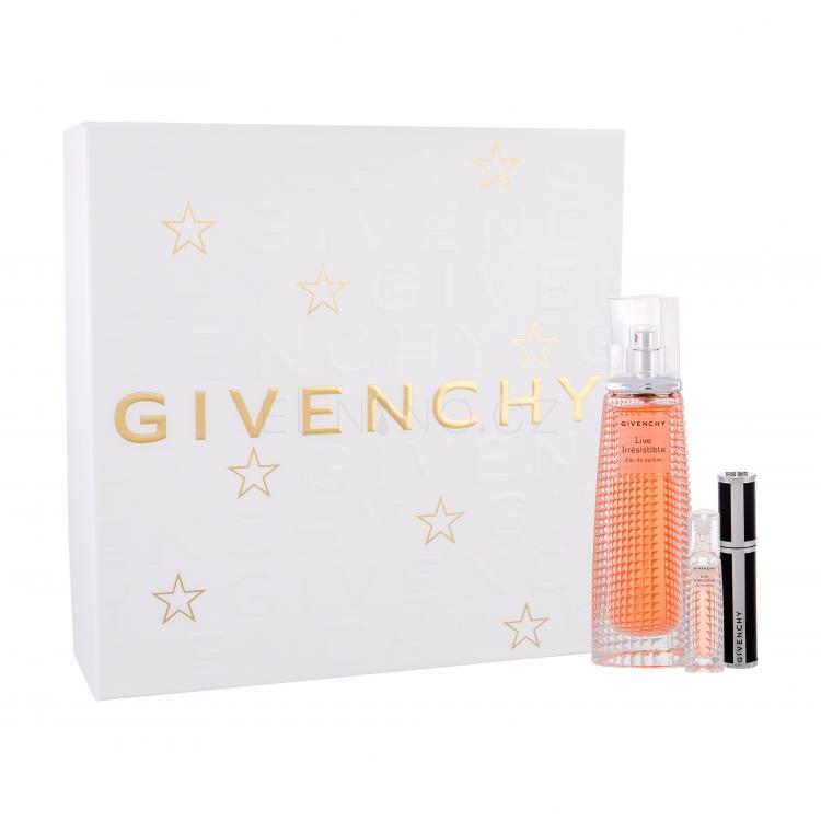 Givenchy Live Irrésistible Dárková kazeta parfémovaná voda 50 ml + parfémovaná voda 3 ml + řasenka Noir Couture 4 in 1 black satin 1 4g