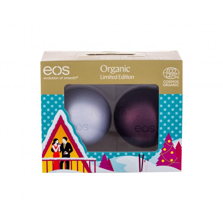 EOS Organic Limited Edition Dárková kazeta balzám na rty 7 g + balzám na rty 7 g Sugarplum