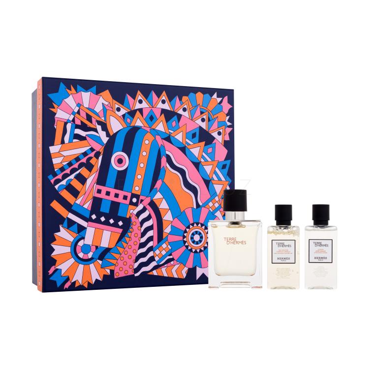 Hermes Terre d´Hermès Dárková kazeta toaletní voda 50 ml + sprchový gel 40 ml + voda po holení 40 ml