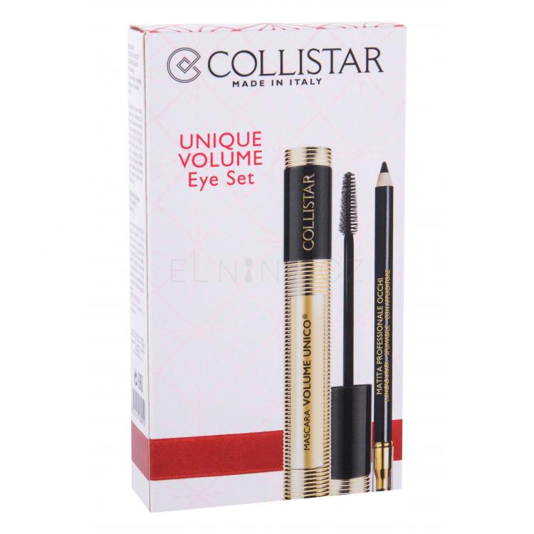 Collistar Volume Unico Dárková kazeta řasenka 13 ml + tužka na oči Professional Eye Pencil 1,2 g Black
