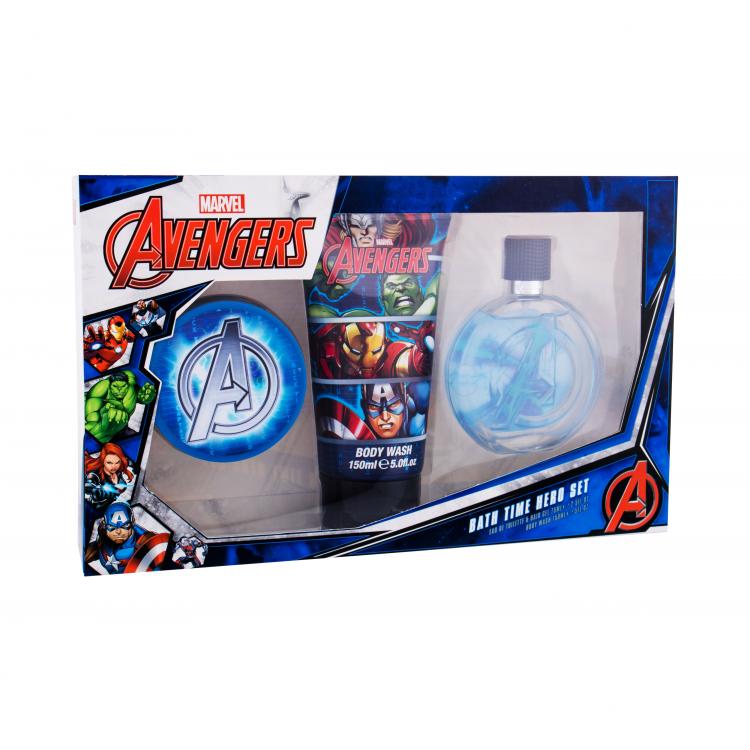 Marvel Avengers Dárková kazeta toaletní voda 100 ml + gel na vlasy 75 ml + sprchový gel 150 ml
