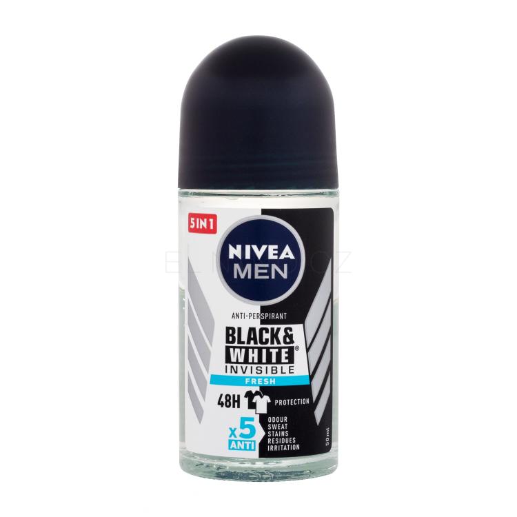 Nivea Men Invisible For Black &amp; White Fresh 48h Antiperspirant pro muže 50 ml
