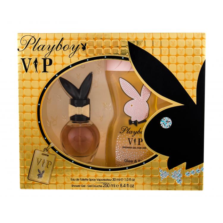 Playboy VIP For Her Dárková kazeta toaletní voda 30 ml + sprchový gel 250 ml