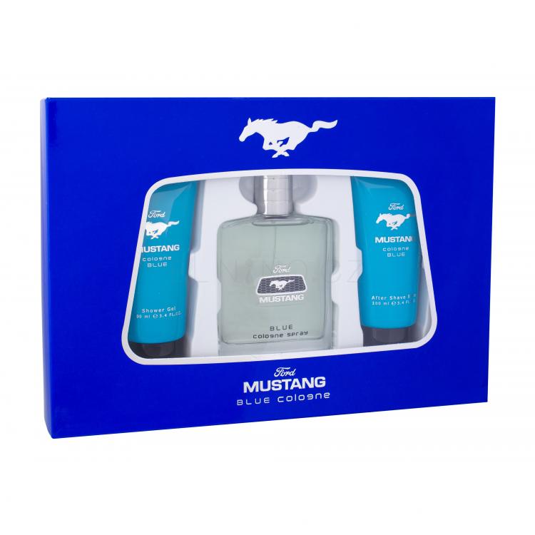 Ford Mustang Mustang Blue Dárková kazeta kolínská voda 100 ml + sprchový gel 100 ml + balzám po holení 100 ml