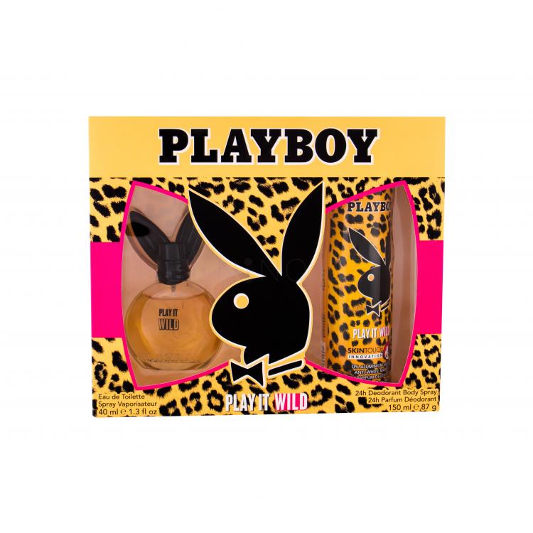 Playboy Play It Wild For Her Dárková kazeta toaletní voda 40 ml + deodorant 150 ml