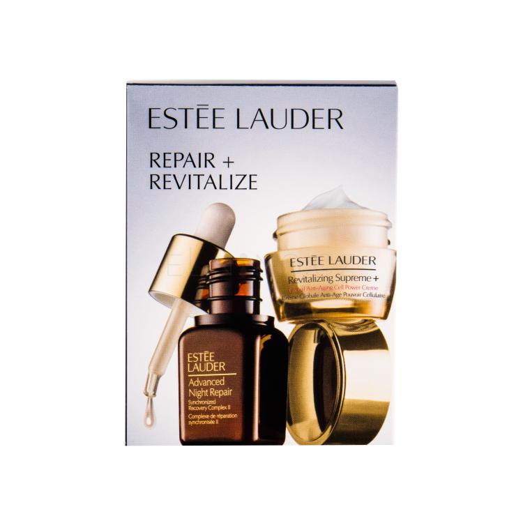 Estée Lauder Revitalizing Supreme+ Dárková kazeta denní pleťová péče 7 ml + pleťové sérum Advanced Night Repair Synchronized Recovery Complex II 7 ml