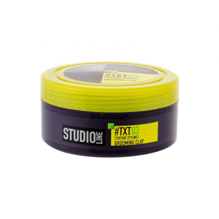 L&#039;Oréal Paris Studio Line TXT 03 Grooming Clay Vosk na vlasy pro muže 75 ml