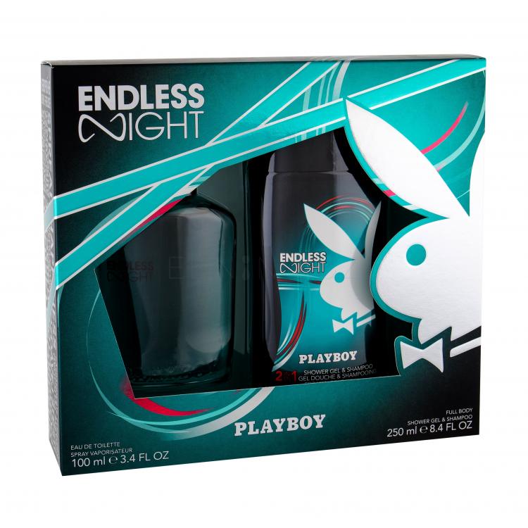 Playboy Endless Night Dárková kazeta toaletní voda 100 ml + sprchový gel 250 ml
