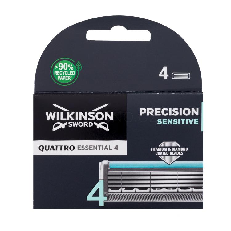 Wilkinson Sword Quattro Essential 4 Náhradní břit pro muže Set
