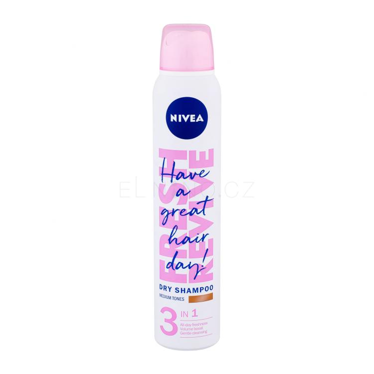 Nivea Fresh &amp; Mild Medium Hair Tones Suchý šampon pro ženy 200 ml poškozený flakon