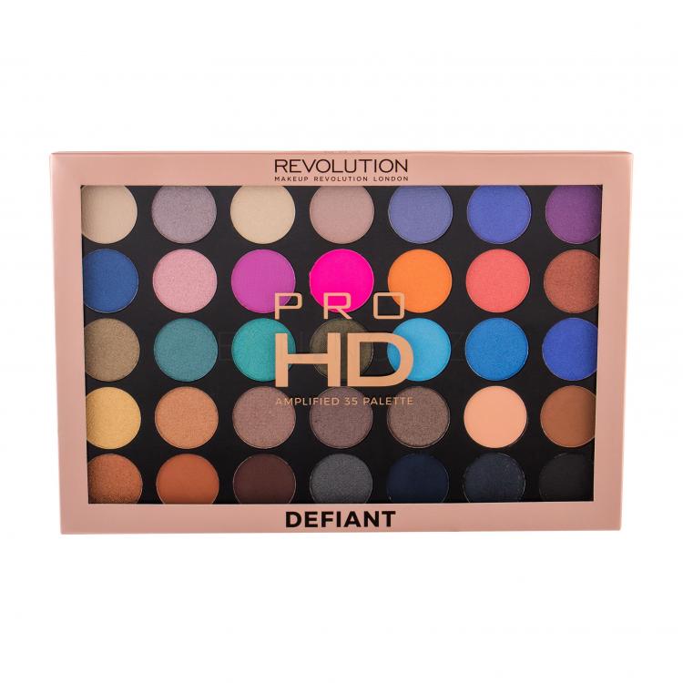 Makeup Revolution London Pro HD Palette Amplified 35 Oční stín pro ženy 29,995 g Odstín Defiant