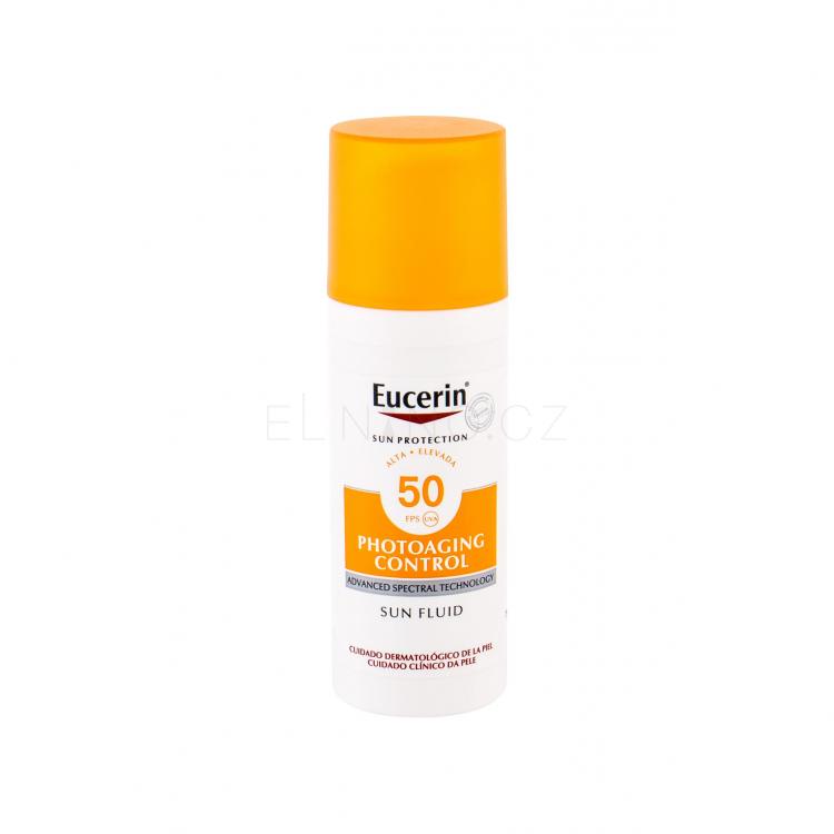 Eucerin Sun Protection Photoaging Control Sun Fluid SPF50 Opalovací přípravek na obličej pro ženy 50 ml