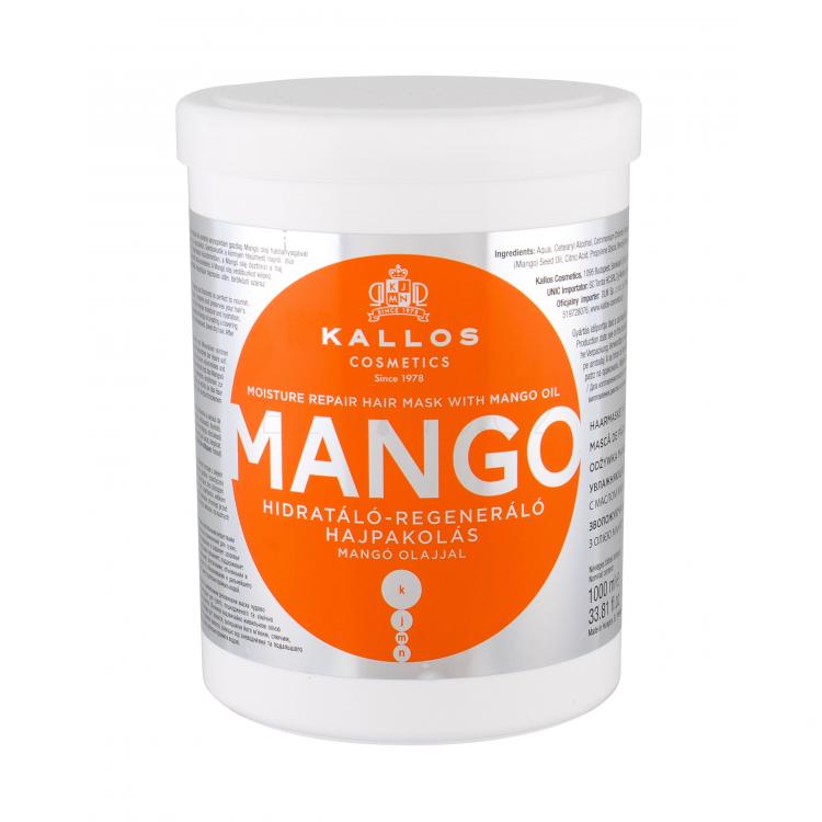 Kallos Cosmetics Mango Maska na vlasy pro ženy 1000 ml