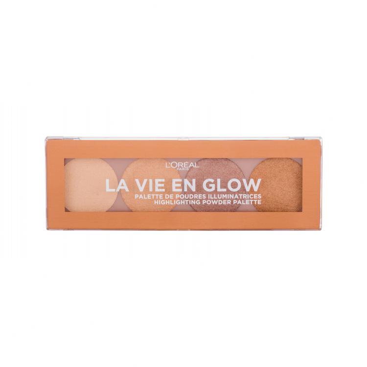 L&#039;Oréal Paris Wake Up &amp; Glow La Vie En Glow Rozjasňovač pro ženy 5 g Odstín 001 Warm Glow