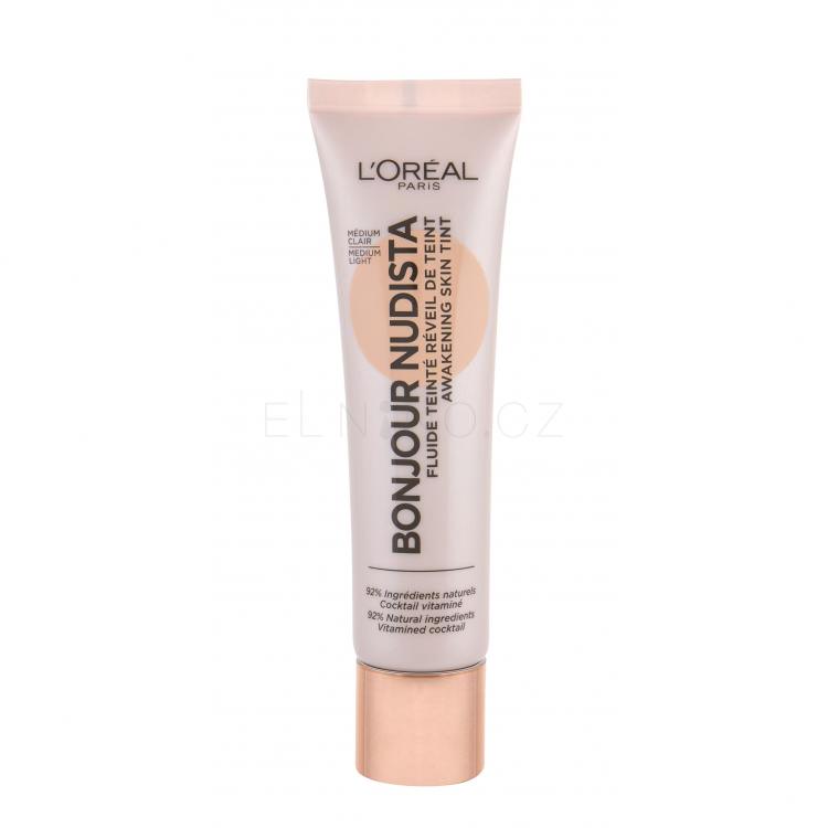 L&#039;Oréal Paris Wake Up &amp; Glow Bonjour Nudista BB krém pro ženy 30 ml Odstín Medium Light