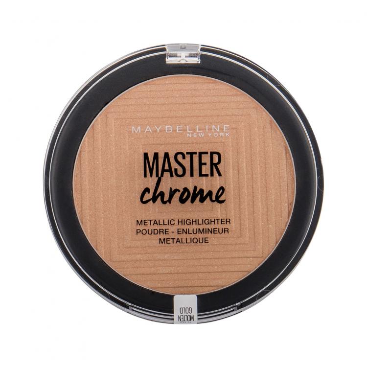 Maybelline Master Chrome Rozjasňovač pro ženy 9 g Odstín 100 Molten Gold