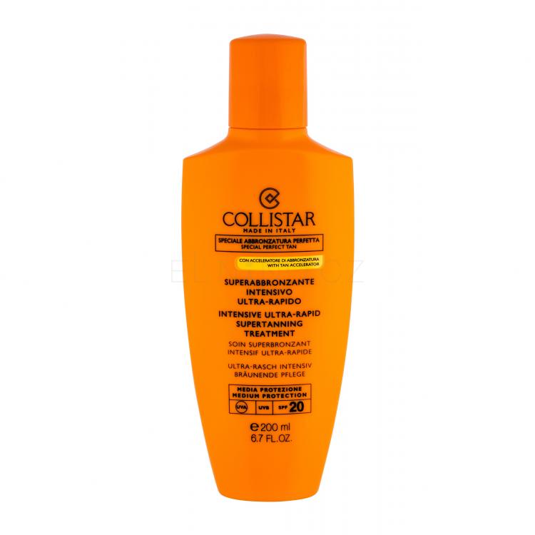Collistar Special Perfect Tan Intensive Ultra-Rapid Supertanning SPF20 Opalovací přípravek na tělo pro ženy 200 ml