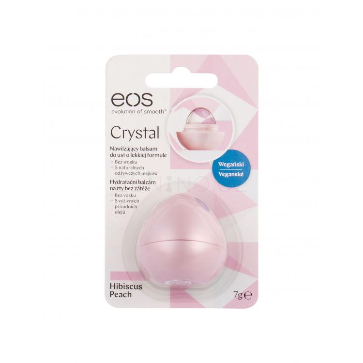 EOS Crystal Balzám na rty pro ženy 7 g Odstín Hibiscus Peach