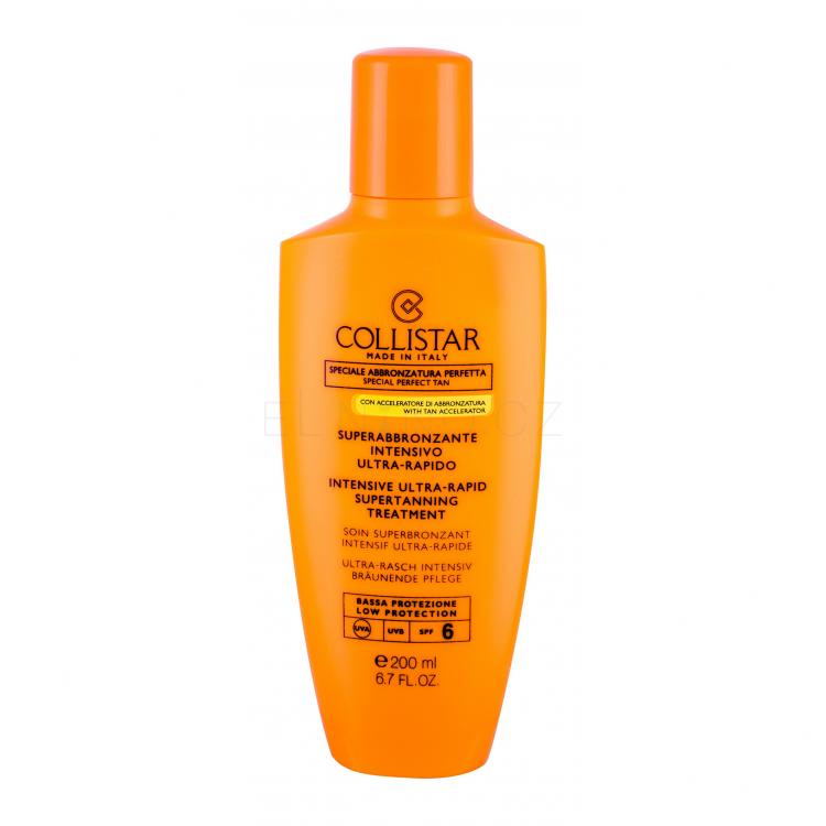 Collistar Special Perfect Tan Intensive Ultra-Rapid Supertanning SPF6 Opalovací přípravek na tělo pro ženy 200 ml