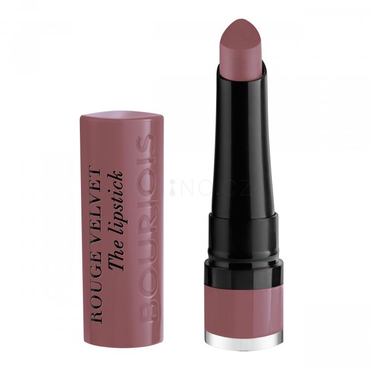 BOURJOIS Paris Rouge Velvet The Lipstick Rtěnka pro ženy 2,4 g Odstín 17 From Paris With Mauve