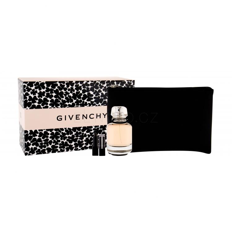 Givenchy L&#039;Interdit Dárková kazeta parfémovaná voda 50 ml + rtěnka Rouge Interdit Vinyl 16 Noir 1,3 g