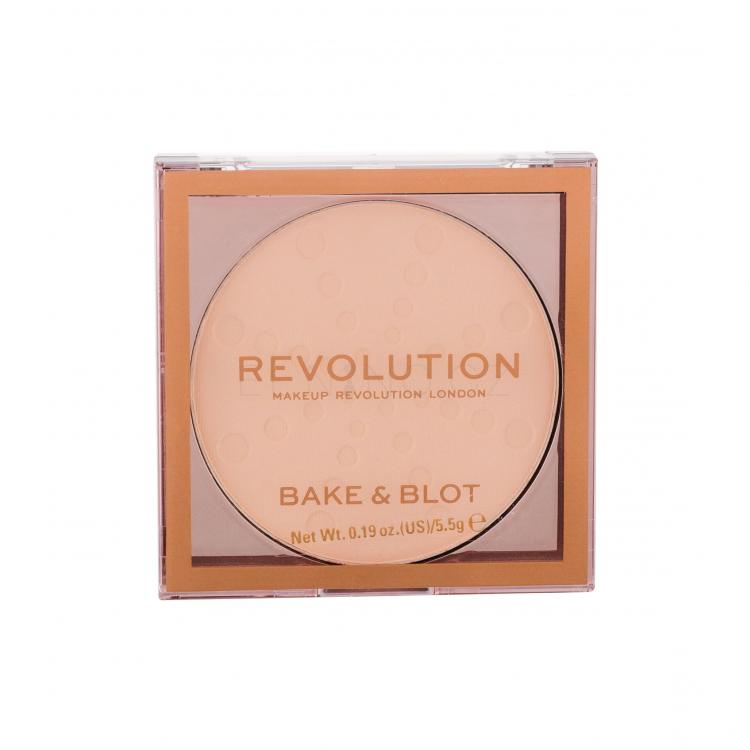 Makeup Revolution London Bake &amp; Blot Pudr pro ženy 5,5 g Odstín Lace