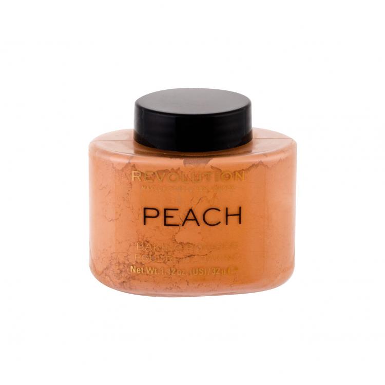 Makeup Revolution London Baking Powder Pudr pro ženy 32 g Odstín Peach